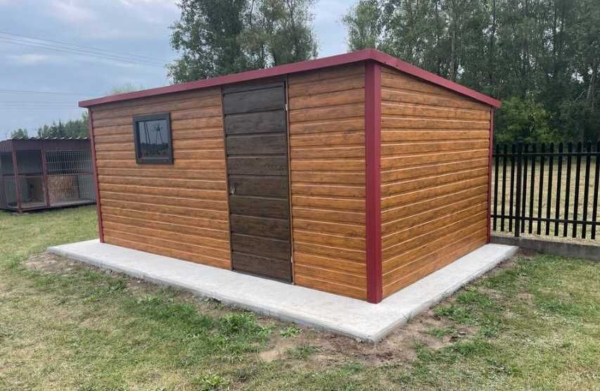 Domek/Schowek Ogrodowy drewnopodobny 5x3m –  Montaż GRATIS