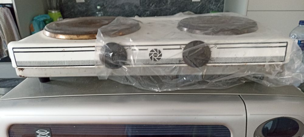 Placa elétrica com 2 bicos