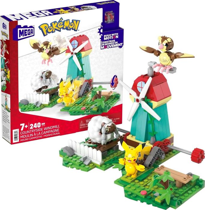 Конструктор MEGA Pokemon Action Figure, сільський вітряк 240 елементів