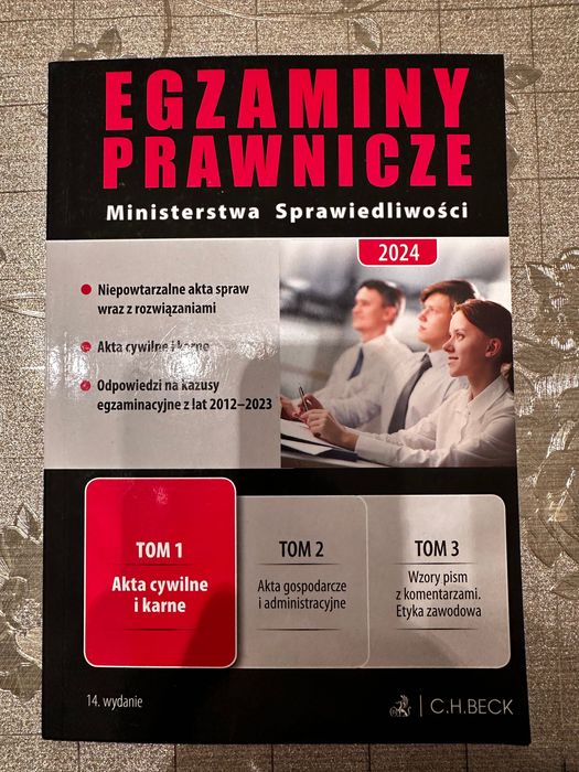 Egzaminy Prawnicze Tom I - CH Beck 14 wydanie (czarna seria)