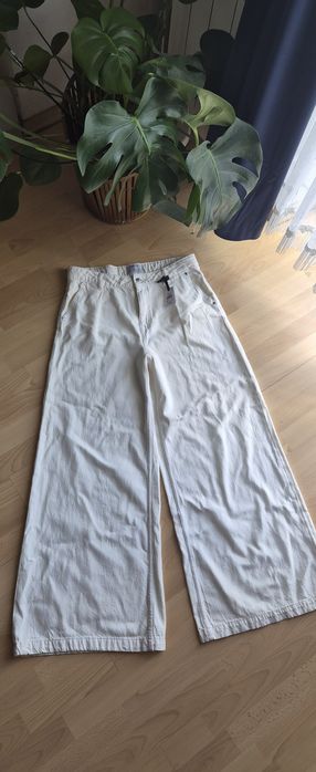 Primark 42 nowe spodnie z szerokimi nogawkami
