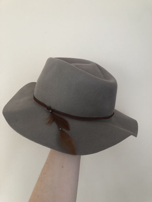 Kapelusz wełniany nowy z metkami vintage retro wełna 100%t