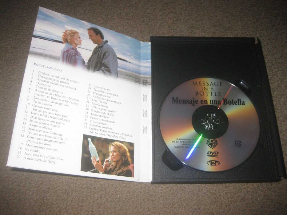 DVD "As Palavras Que Nunca Te Direi" com Kevin Costner/Snapper/Raro!