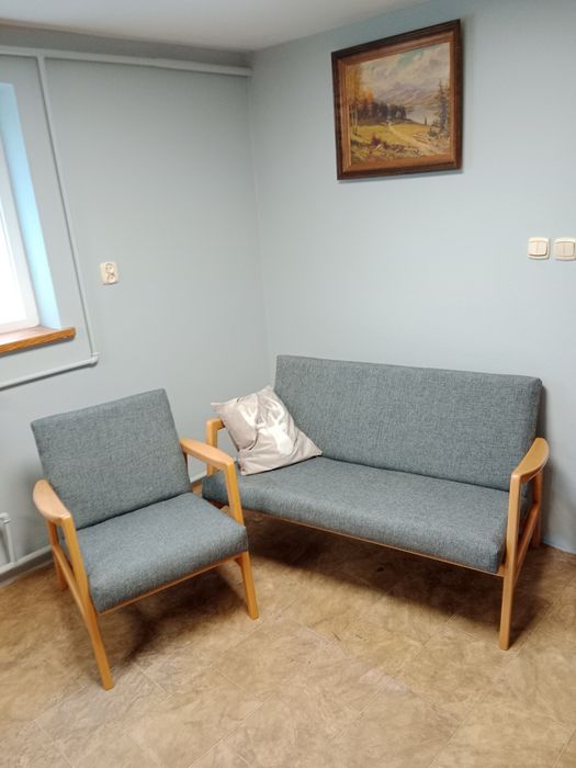 Sofka i 2 fotele komplet powystawowy