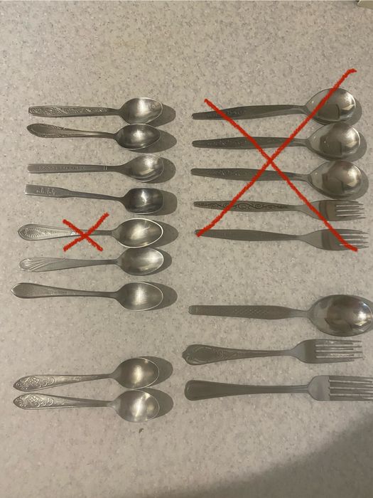 Ложки большие,столовые,десертные,чайные,вилки,лопатки,сито,поварешки