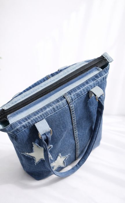 Torebka jeansowa handmade