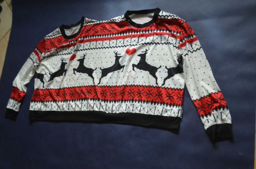 unikalny sweter dla dwojga nierozłączka M/L