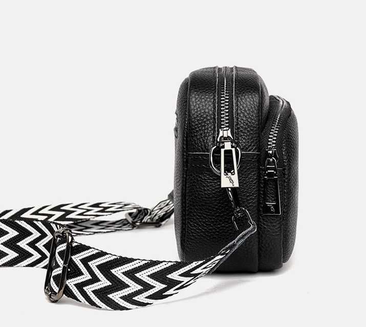 Чорна сумка з натуральної шкіри | сумка клатч|сумка жіноча через плече