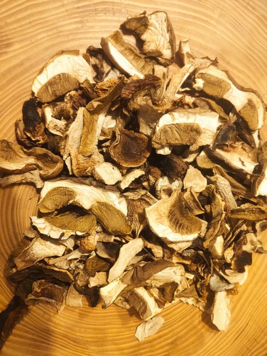 Suszone grzyby Prawdziwki Lasy Janowskie wigilia barszcz borowik