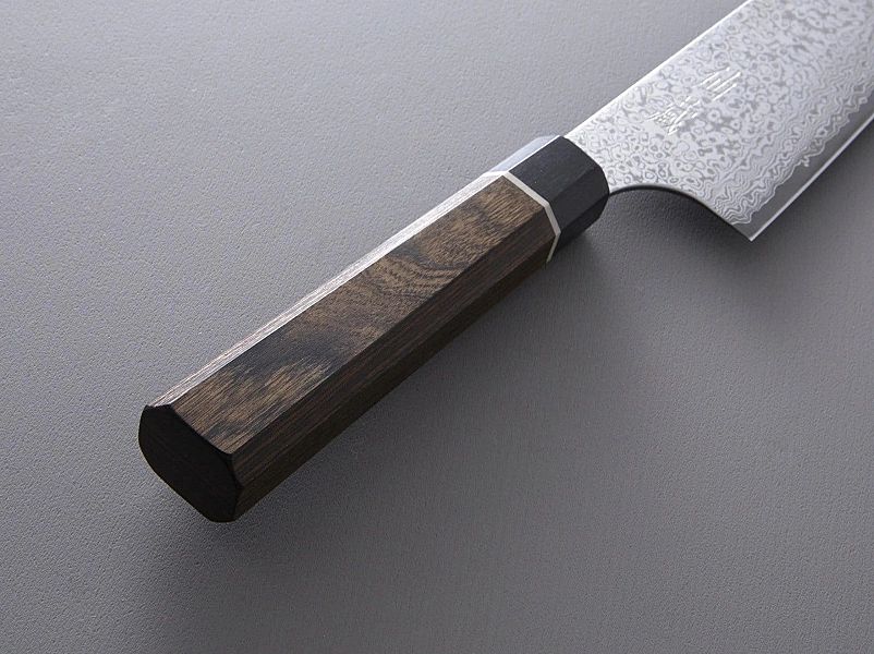 Nóż kuchenny Suncraft SENZO BLACK Santoku small 143 mm [BD-03]