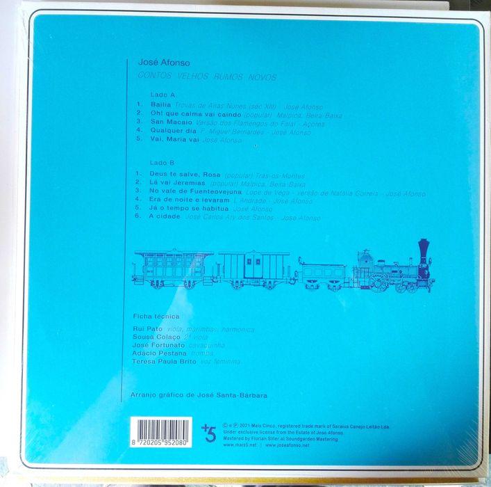 José Afonso - Contos Velhos Rumos Novos Disco Vinil LP, Gatefold Novo