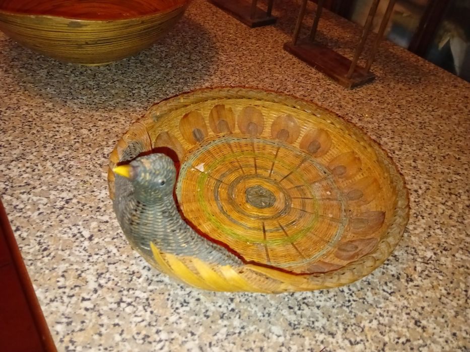 Conjunto de Cestinhas/Parteleira Decorativas