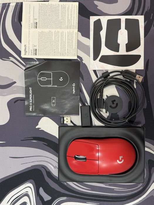Logitech G Pro X Superlight !ГАРАНТІЯ! червона HERO 25K LIGHTSPEED Wireless ТОП