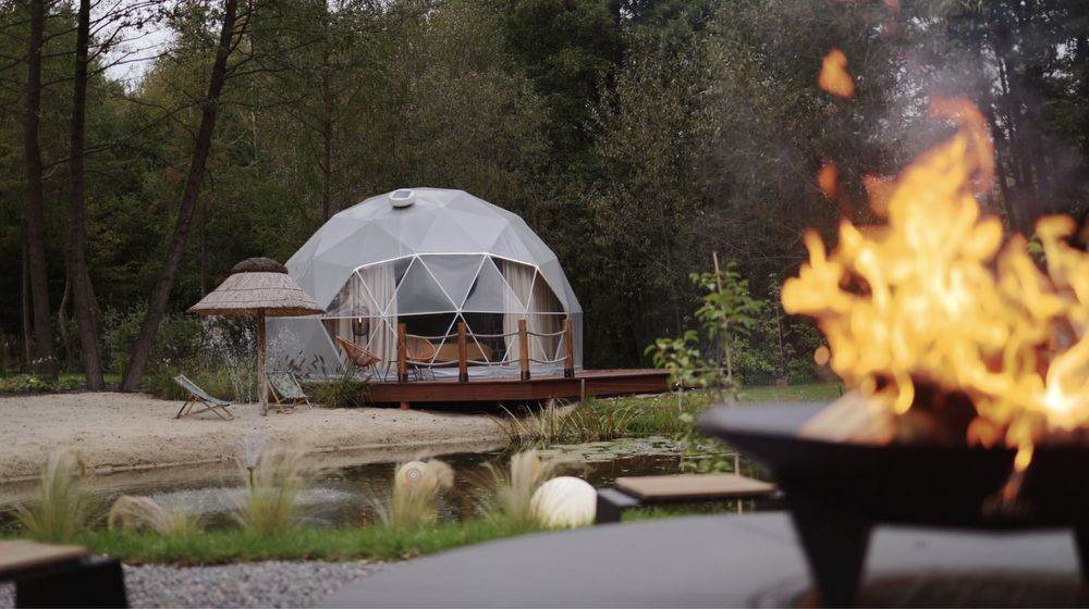 Domek na wynajem Glamping Igloo Sauna Sesje zdjęciowe od 10-12.2.
