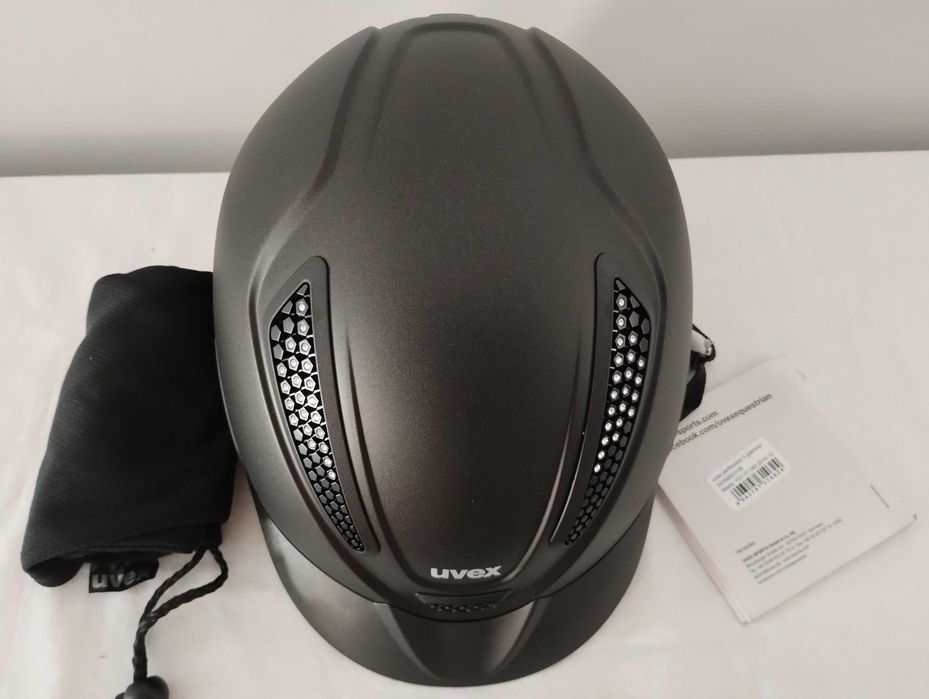 Kask jeździecki toczek Uvex Perfexxion II Glamour Black M/L 57-59cm