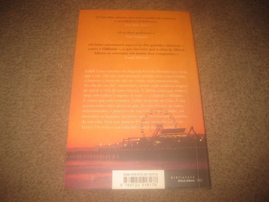Livro "As Cinco Pessoas Que Encontramos No Céu" de Mitch Albom