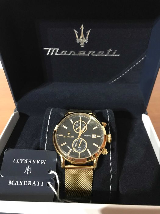 Relógio Maserati Dourado & Preto