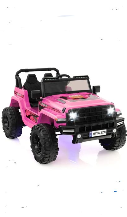 Samochód elektryczny terenowy dla dzieci 2-osobowy różowy Costway