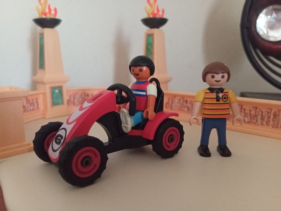 Playmobil - crianças com kart