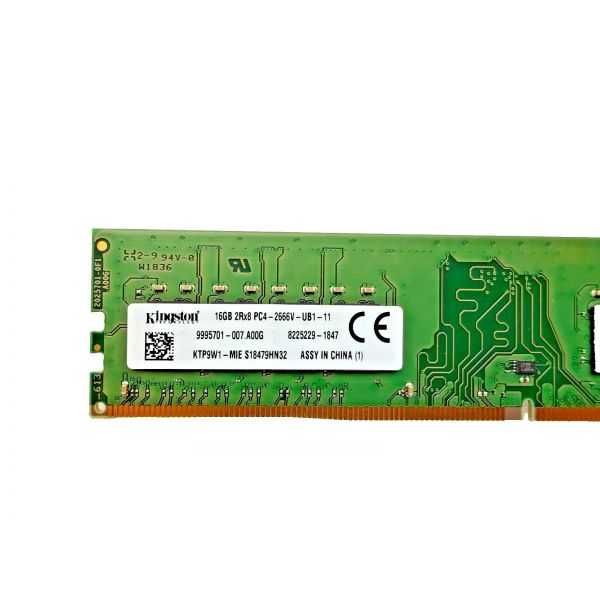 Kingston KTP9W1-MIE DIMM PC4-2666V-UB1-11 16GB 2666MHz DDR4 não ECC CL19 2Rx8 TCUSEDMEMKTP9W1