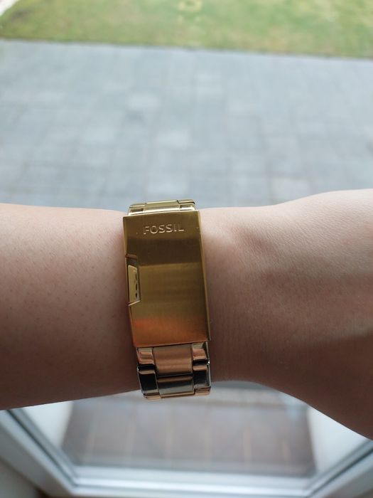 Fossil es 3203 riley złoty zegarek