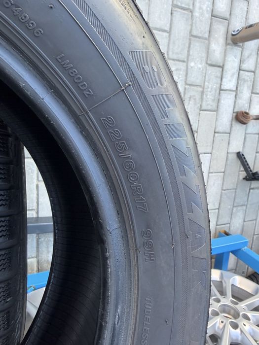 Opony Zimowe 225/60/17 Bridgestone 7MM 4szt Siedlce