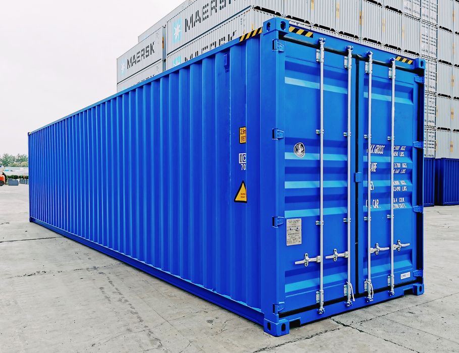 Kontener morski 40HC 12metrowy, podwyższany, nowy, kolory, lok Gdańsk!