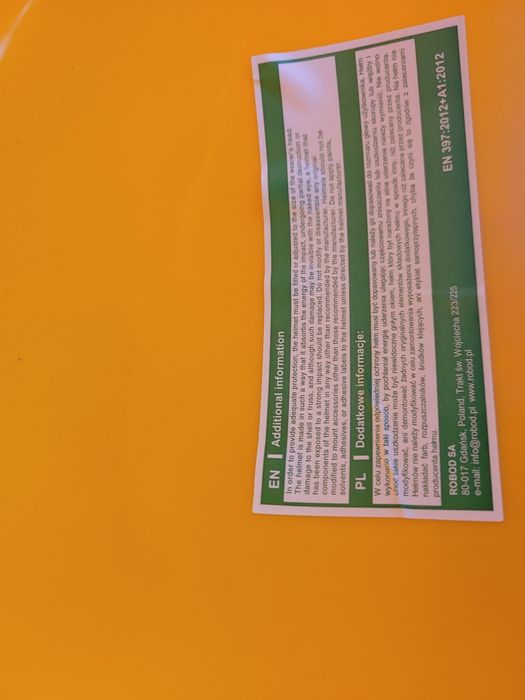 Hełm Kask ochronny Impakt BHP żółty, 5 sztuk