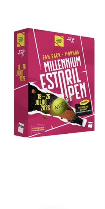 Bilhete duplo - Estoril Open - dias 20 ou 21/7