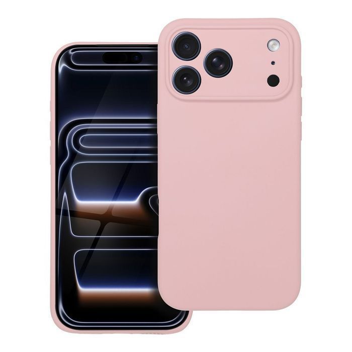 Futerał SILICONE 2mm do IPHONE 17 Pro Max pudrowy róż