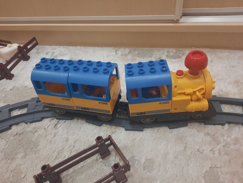 Конструктор jixin поезд рельсы, звук свет