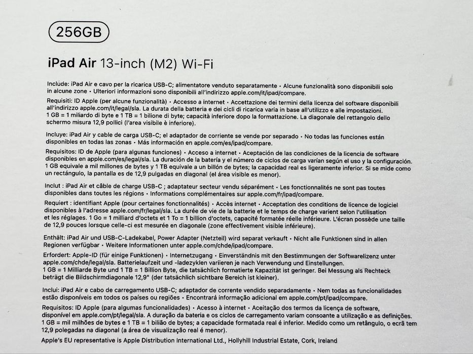 iPad Air M2 13" de 256GB (2024)