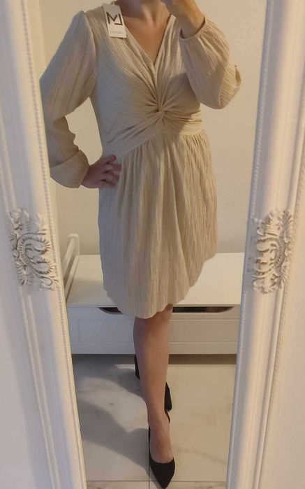 Sukienka beżowa damska