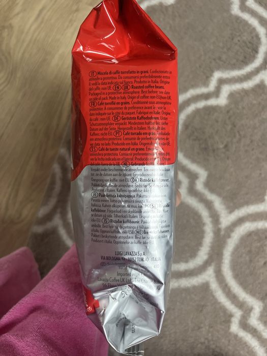 Kawa lavazza ziarnista qualita rossa 500g włoska jakość