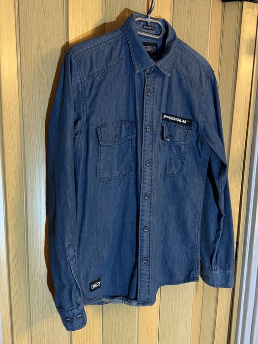 Denim shirt. Jeansowa, gruba koszula Cropp - S/M