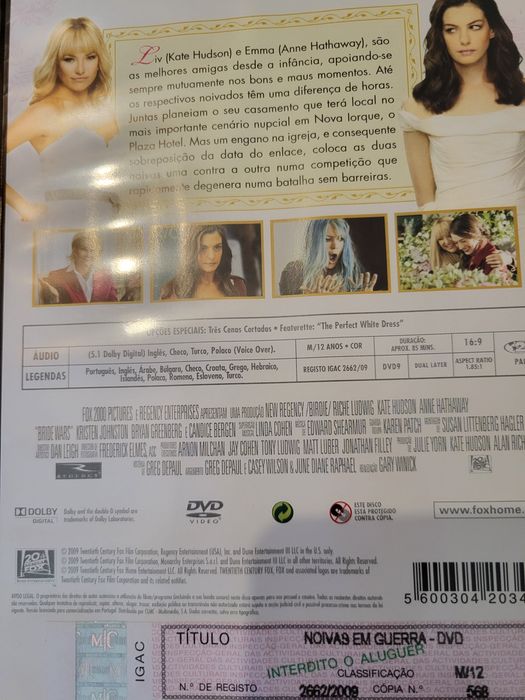 DVD Noivas em guerra
