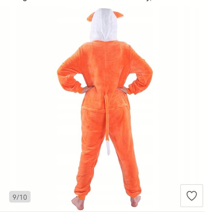 Strój lisek z kapturem