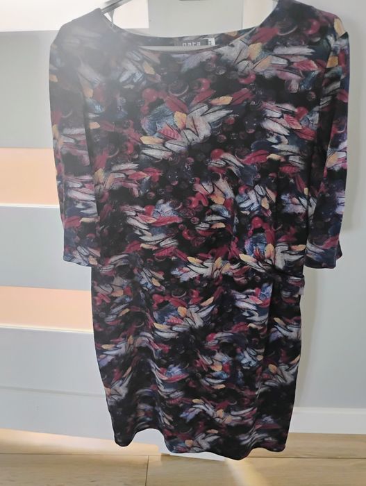 Sukienka damska MIDI wzorzysta święta wiosna lato