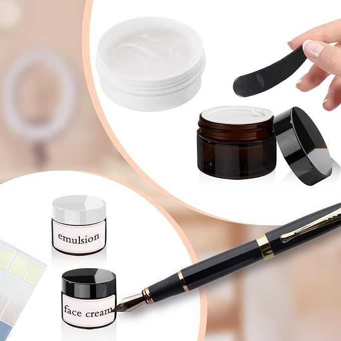 Zeuwets Opakowanie 10 pustych słoików na próbki szkło kosmetyczne NOWE