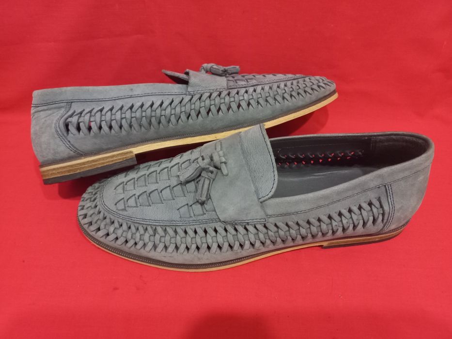 Кожаные туфли мокасины  Индия  45 размер