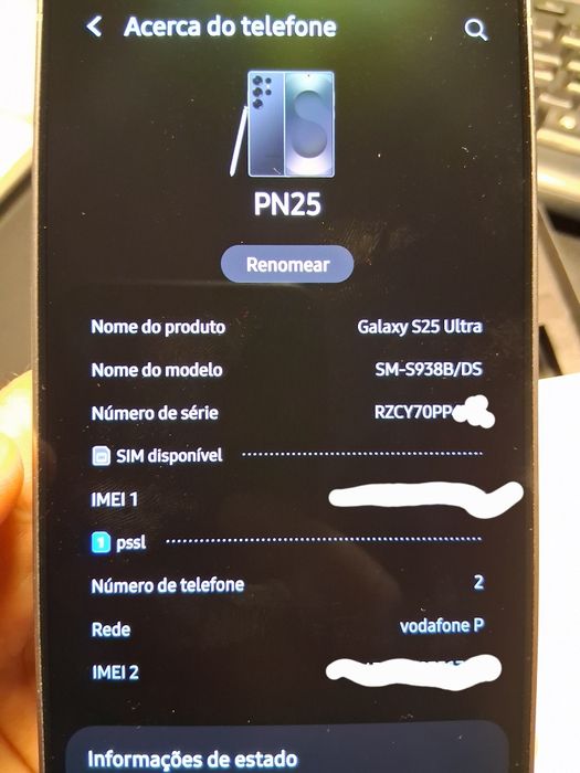 Samsung Galaxy S25 ultra - -> valor fixo