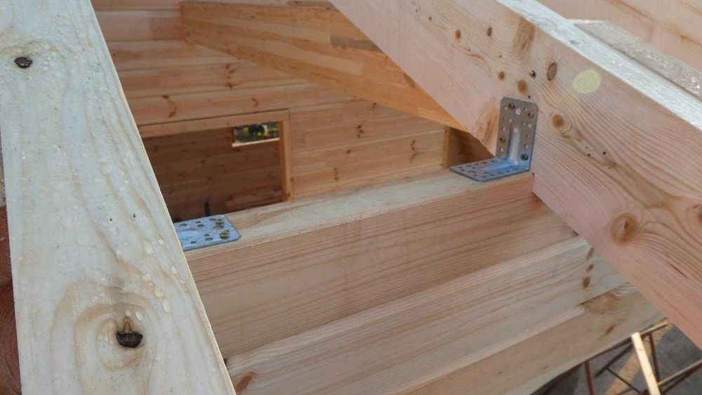 Domek drewniany letniskowy, całoroczny, 35 m2 ściana ,grubość  44mm