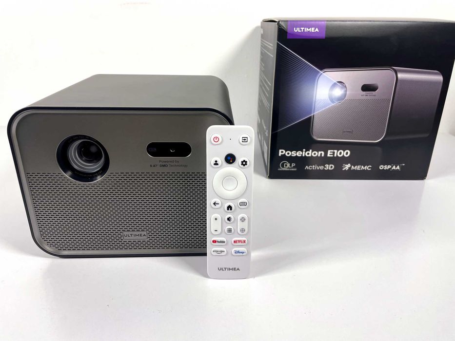 ULTIMEA Poseidon E100 Проектор 0.47" DMD, 1800ANSI Люмен, Google TV