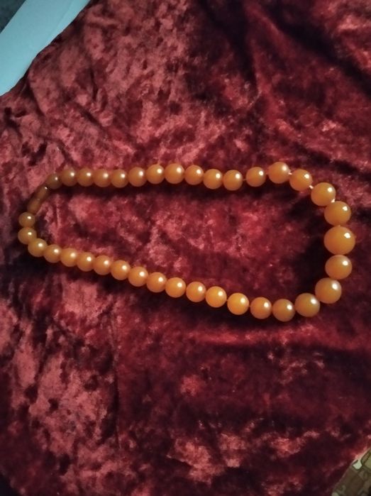 Янтарные бусы с застежкой