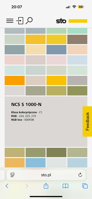 Farba STO 15l kolor szary