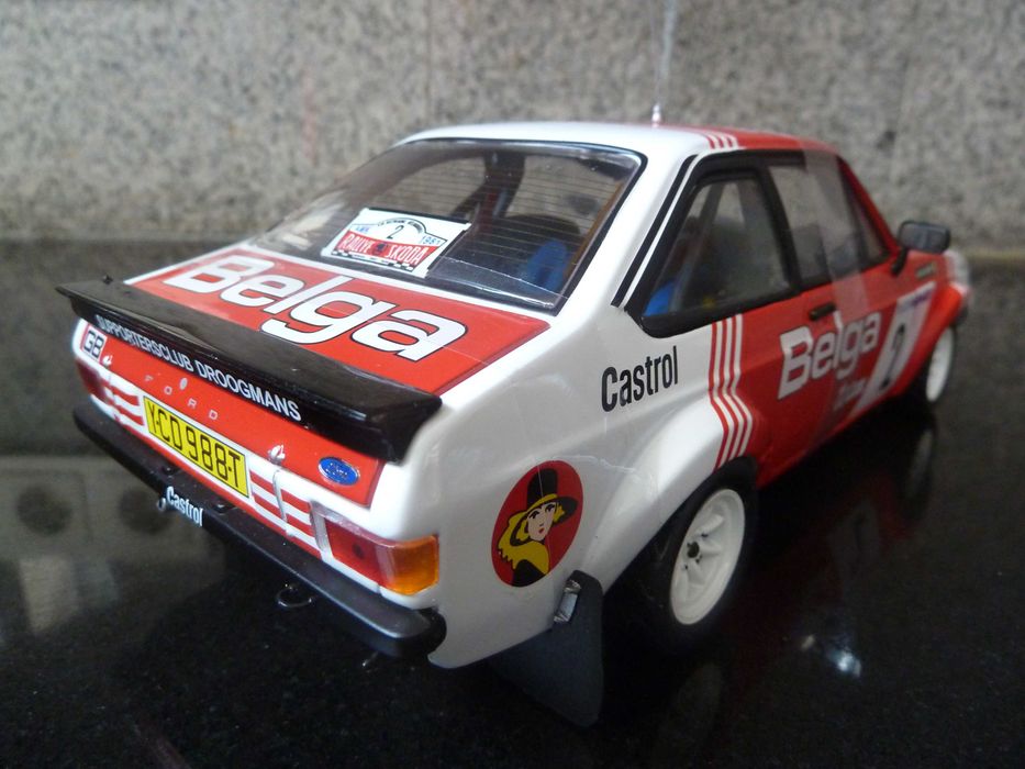 Rare 1:18 SunStar, Ford Escort RS1800, Belga Team, Winner Rallye Skoda 1981