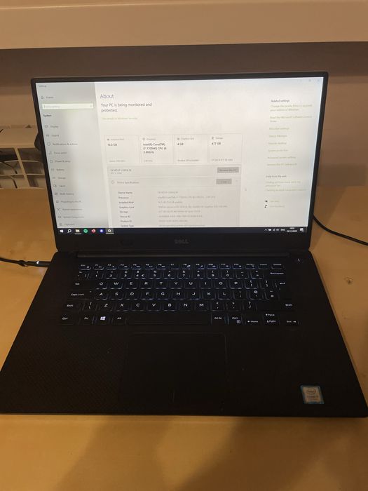 Dell XPS 9560 15,6” i7-7700HQ 16GB/512GB
