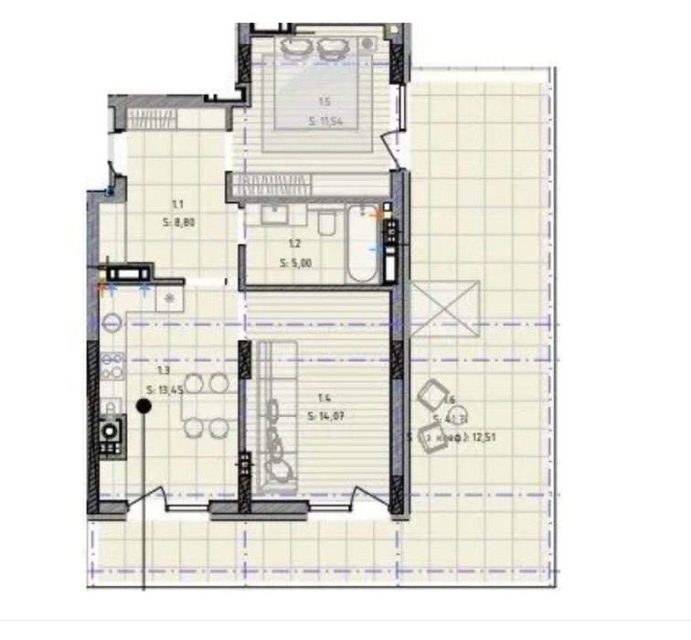 Тераса/2к квартира 66м,ЖК Кленовий двір,Рясне,Шевченка-Брюховицька
