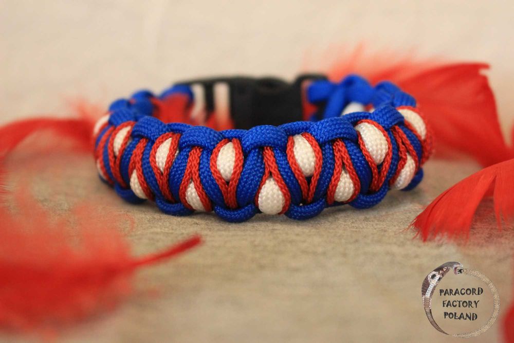 Bransoletka Dragon eye paracord / microcord handmade