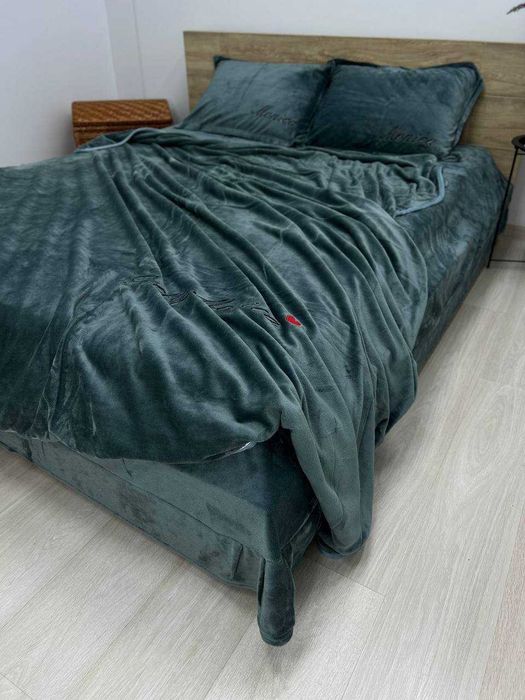 Велюрова постільна білизна Моніка Євро Тепла постільна білизна